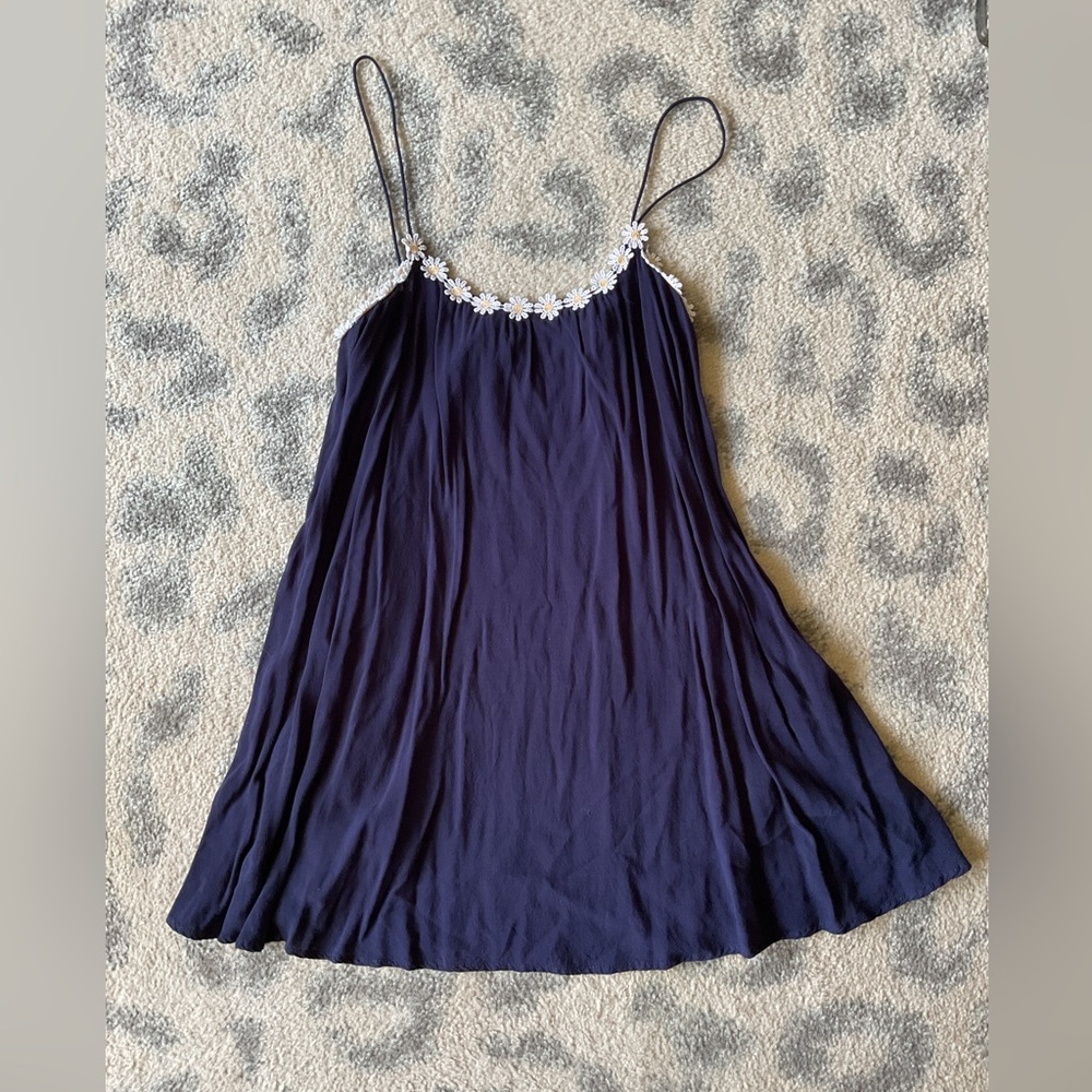 Blue Daisy Tunic/Mini Top